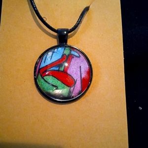 Handcrafted Glass Pendant Necklace